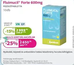 Kulcs Patika Fluimucil forte ajánlat