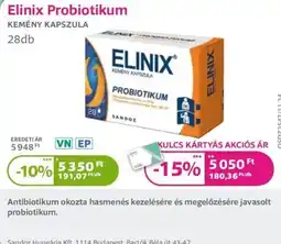 Kulcs Patika Elinix probiotikum ajánlat