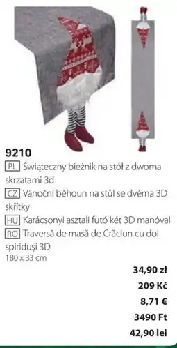 BetterStyle Karácsonyi asztali futó két 3D manóval ajánlat