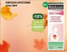 PatikaPlus Robitussin expectorans ajánlat
