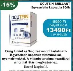 PatikaPlus Ocutein brillant lágyzselatin kapszula ajánlat