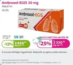 Kulcs Patika Ambroxol-EGIS ajánlat