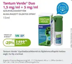 Kulcs Patika Tantum Verde Duo ajánlat