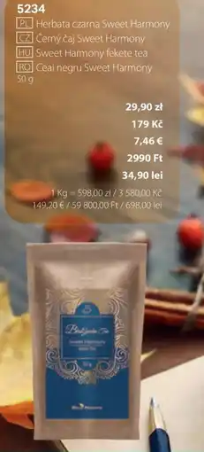 BetterStyle Sweet Harmony fekete tea ajánlat