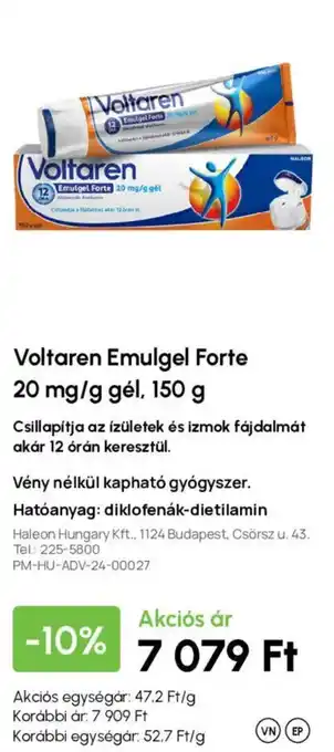 Voltaren Emulgel Forte 20 mg/g gél