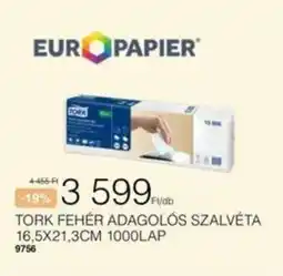 Chef Market Tork fehér adagolós szalvéta ajánlat