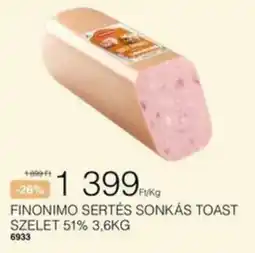 Chef Market Finonimo sertés sonkás toast ajánlat