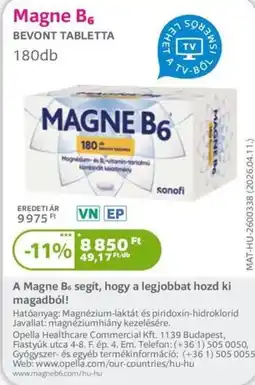 Kulcs Patika Magne B6 ajánlat
