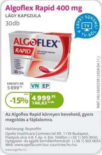Algoflex rapid
