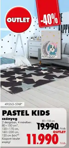 Diego Pastel kids szőnyeg ajánlat