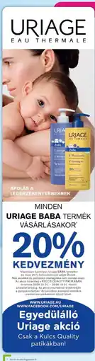 Kulcs Patika Uriage baba ajánlat