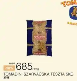 Chef Market Tomadini szarvacska tészta ajánlat
