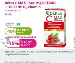 Kulcs Patika Béres c max 1500 mg retard ajánlat