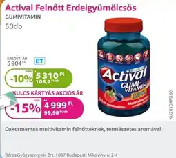 Kulcs Patika Actival gumi-vitamin ajánlat