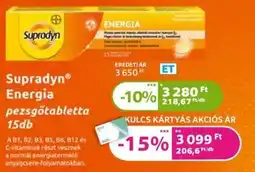 Kulcs Patika Supradyn Energia pezsgőtabletta ajánlat
