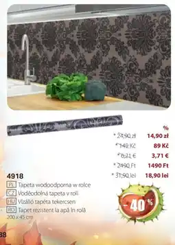 BetterStyle Vízálló tapéta tekercsen ajánlat