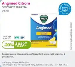 Kulcs Patika Wick angimed citrom ajánlat