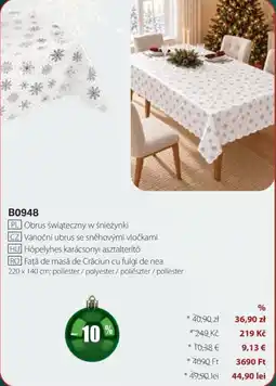 BetterStyle Hópelyhes karácsonyi asztalterítő ajánlat