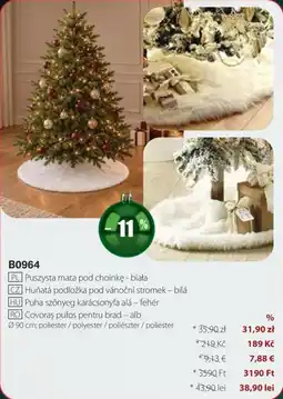 BetterStyle Puszysta mata pod choinkę - biała ajánlat