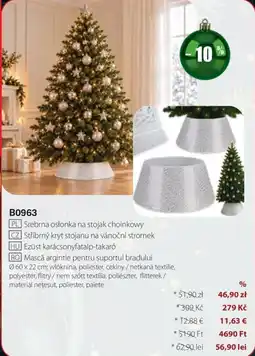 BetterStyle Ezüst karácsonyfátal-takaró ajánlat
