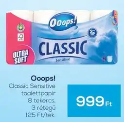 GRoby Oops! classic sensitive toalettpapír ajánlat