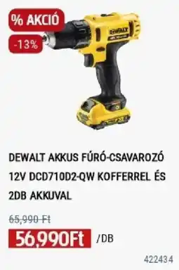 Praktiker dewalt akkus fúró-csavarozó 12v dcd710d2-qw ajánlat