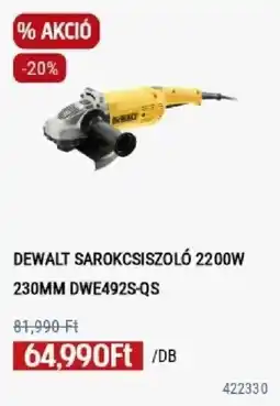 Praktiker DeWalt sarokcsiszoló 2200w 230mm dwe492s-qs ajánlat
