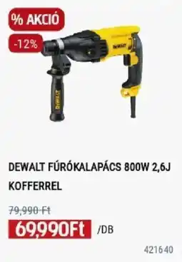 Praktiker dewalt fúrókalapács 800w 2,6j kofferrel ajánlat