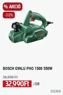 Praktiker Bosch gyalu pho 1500 550w ajánlat