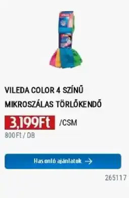 Praktiker Vileda color mikroszálas törlőkendő ajánlat