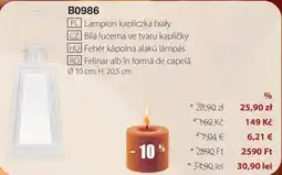 BetterStyle Fehér kápolna alakú lámpás ajánlat