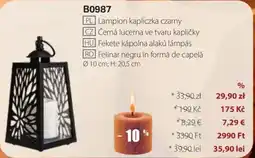 BetterStyle Fekete kápolna alakú lámpás ajánlat