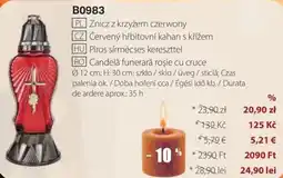 BetterStyle Piros sírmécse s kereszttel ajánlat