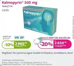 Kulcs Patika Kalmopyrin ajánlat