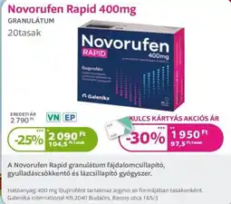 Kulcs Patika Novorufen Rapid ajánlat