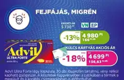 Kulcs Patika Advil ultra forte ajánlat