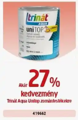 Praktiker Trinát Aqua Unitop zománfestékek ajánlat