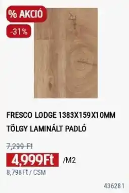 Praktiker Fresco lodge tölgy laminált padló ajánlat