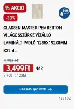 Praktiker Classen master pemberton laminált padló ajánlat