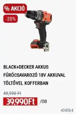 Praktiker black+decker akkus fúrócsavarozó 18v akkuval ajánlat