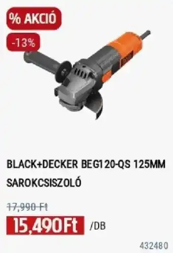 Black+decker beg120-qs 125mm sarokcsiszoló