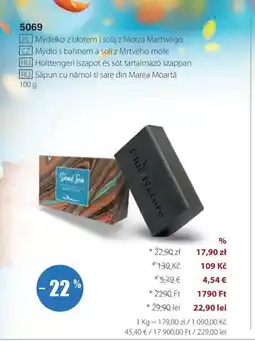 BetterStyle Holttengeri iszapot és sót tartalmazó szappan ajánlat