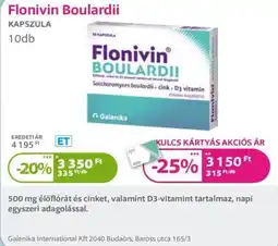 Kulcs Patika Flonivin Boulardii ajánlat