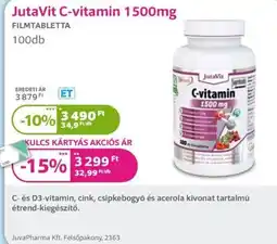 Kulcs Patika JutaVit c-vitamin ajánlat