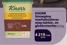 Chef Market Knorr sószegeény marhahúsleves alap laktóz ajánlat