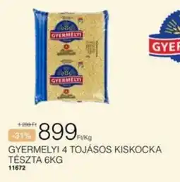 Chef Market Gyermelyi 4 tojásos kiskocka tészta ajánlat