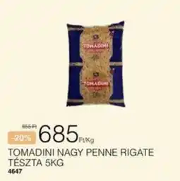 Chef Market Tomadini nagy penne rigate tészta ajánlat