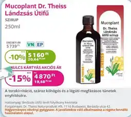 Kulcs Patika Mucopplant lándzsás útifű szirup ajánlat