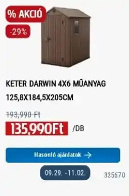Praktiker Keter darwin 4x6 műanyag ajánlat