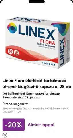 Alma Gyógyszertárak linex flora ajánlat